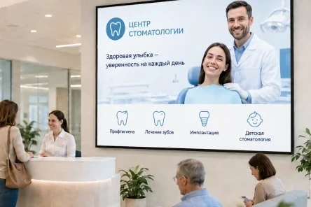LED-экран для медицинского центра: навигация, очередь, услуги и спокойная коммуникация с пациентами